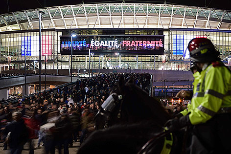 © APA/AFP/Leon Neal Außenansicht des Stadions in Frankreich