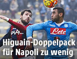 Mattia Destro (Bologna) gegen Faouzi Ghoulam (Napoli)