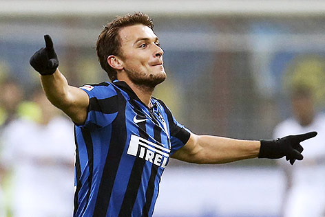 © Reuters/Alessandro Garofalo Jubel von Adem Ljajic (Inter)