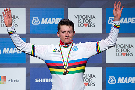 © APA/EPA/Shawn Thew Felix Gall auf dem Podest