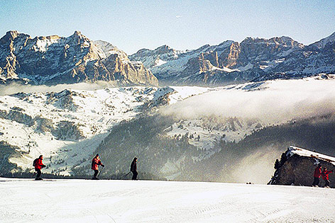 Bergpanorama der Dolomiten