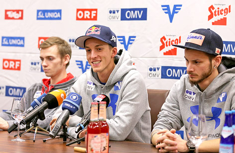 © GEPA/Thomas Bachun Manuel Poppinger, Gregor Schlierenzauer und Manuel Fettner