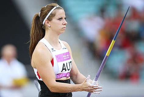 Speerwerferin Elisabeth Eberl