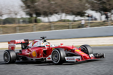 Formel 1 Bolide von Ferrari