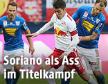 Jonatan Soriano (RBS), Matthias Maak und Tobias Kainz (Groedig)