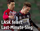 Bernd Kager (Austria Klagenfurt) und Rene Gartler (LASK)