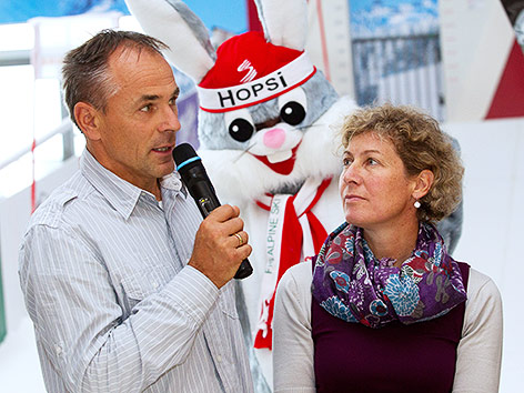 © GEPA/Erwin Scheriau Peter Wirnsberger und Petra Kronberger (Schladming 2013)