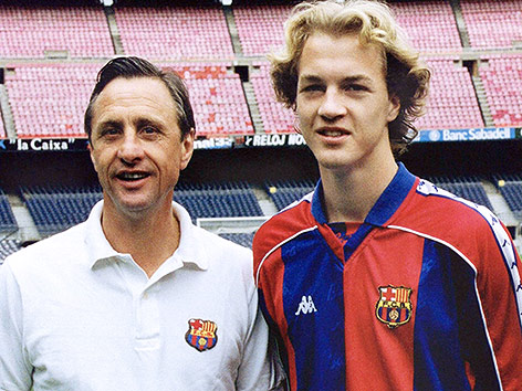 Johan Cruyff und sein Sohn Jordi