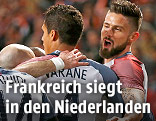 Frankreichs Spieler jubeln