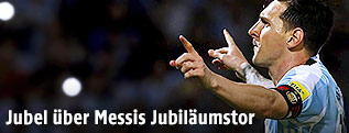 Jubel von Lionel Messi (ARG)