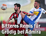 Ilter Ayyildiz (Admira) und Sandro Djuric (Grödig)