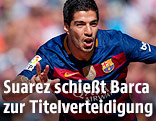 Jubel von Barcelonas Luis Suarez