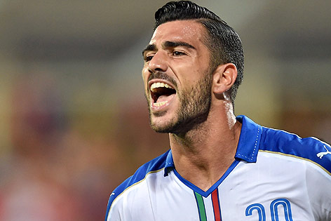 © APA/AFP/Alberto Pizzoli Jubel von Graziano Pelle (Italien)