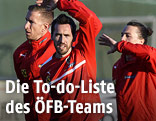 &Ouml;FB-Team beim Training