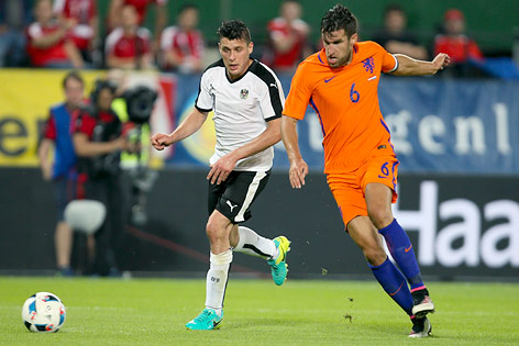 Spielszene Österreich - Niederlande