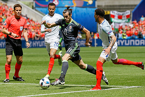 © APA/AP/Kirsty Wigglesworth Gareth Bale beim Dribbling
