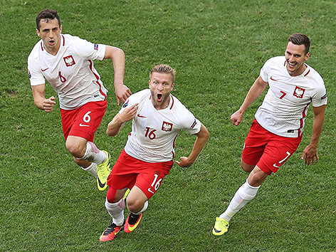 © APA/AFP/Valery Hache Jubel der polnischen Mannschaft