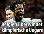 Michy Batshuayi (BEL) jubelt nach seinem Treffer