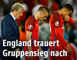Traienr Roy Hodgson, Jamie Vardy und Dele Alli