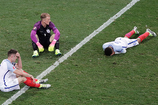 © APA/AP/Ariel Schalit Enttäuschte Engländer