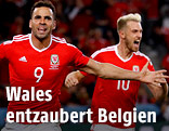 Jubel von Hal Robson-Kanu (Wales)