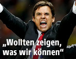 Jubel von Wales-Teamchef Chris Coleman