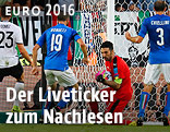 Spielszene der EM-Partie Deutschland - Italien