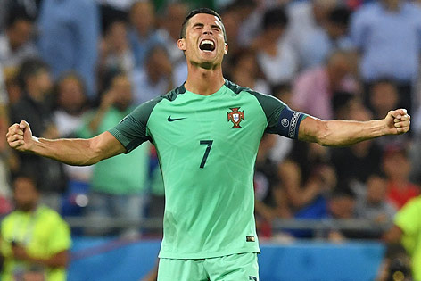 © APA/AFP/Francisco Leong Jubel von Cristiano Ronaldo (Portugal)