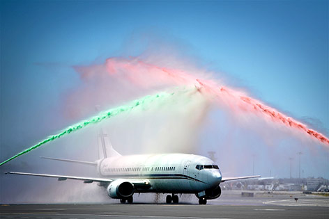 Portugals Spieler bei der Ankunft am Flughafen