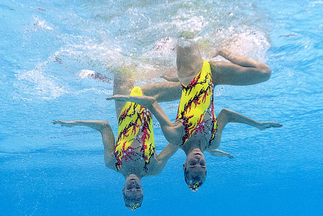 Synchronschwimmerinnen Eirini-Marina und Anna-Maria Alexandri