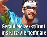 Jubel von Gerald Melzer (AUT)