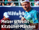 Jürgen Melzer (AUT) ballt die Faust zum Jubel