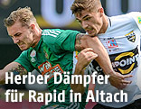 Mario Pavelic (Rapid) und Nikola Dovedan (Altach)