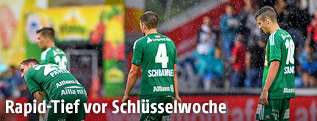Entt&auml;uschte Rapid-Spieler