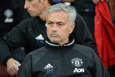 © APA/AFP/Oli Scarff Trainer Jose Mourinho (ManUnited)
