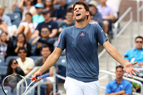Dominic Thiem ärgert sich