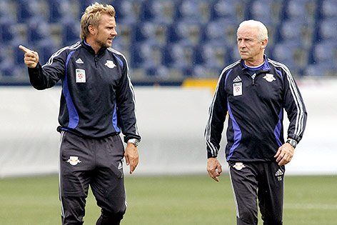 © GEPA/Sebastian Krauss Thorsten Fink und Giovanni Trapattoni