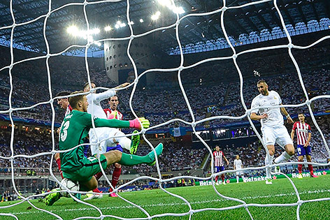 © APA/AFP/Olivier Morin Sergio Ramos (Real) trifft