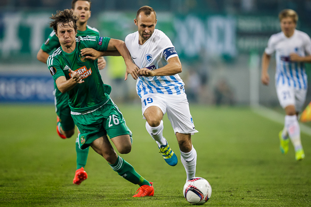 © ORF.at/Dominique Hammer Spielszene von Rapid - Genk