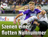 Spielszene aus der Partie Austria - Pilsen