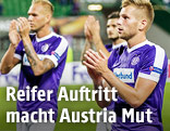 Austria-Spieler nach dem Match