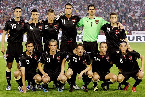 © GEPA/Christian Ort ÖFB-Mannschaftsfoto in der WM-Qualifikation am 6. Juni 2009 auswärts gegen Serbien