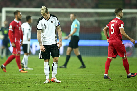 © Reuters/Marko Djurica Enttäuschter Marko Arnautovic