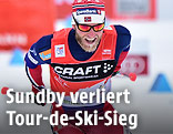 Der norwegische Langl&auml;ufer Martin Johnsrud Sundby