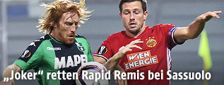 Thomas Schrammel (Rapid) und Davide Blondini (Sassuolo)