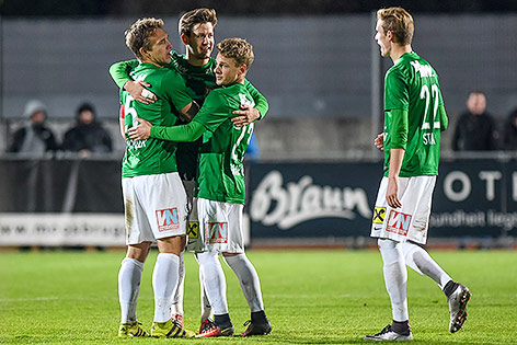 © GEPA/Oliver Lerch Christoph Stueckler, Peter Haring, Pius Grabher und Marco Stark (A.Lustenau)