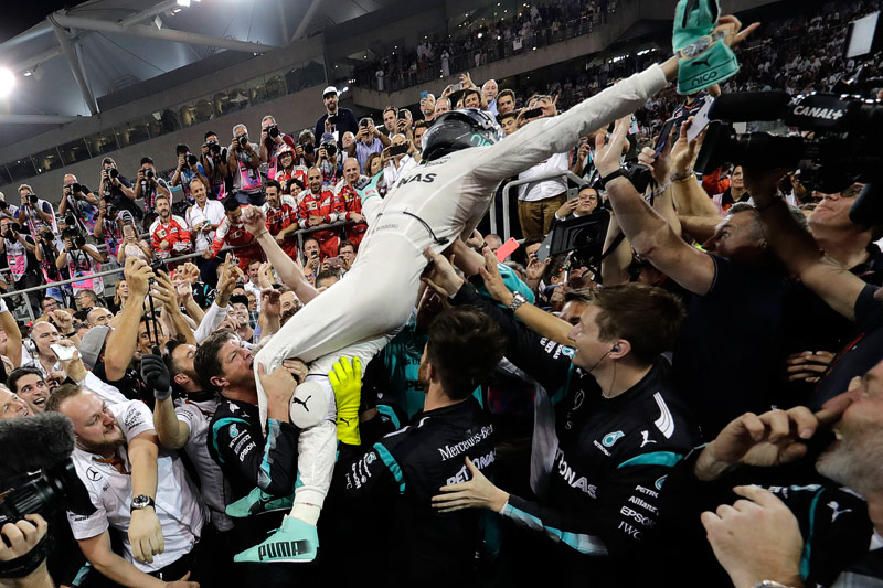 Jubelfeier von Nico Rosberg