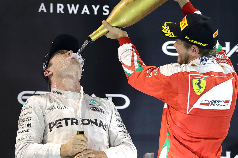 Jubelfeier von Nico Rosberg