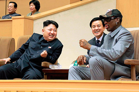 Kim Jong Un und Dennis Rodman