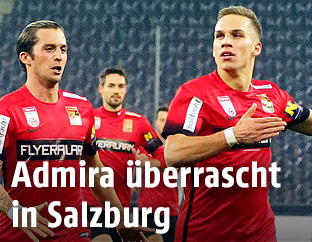 Jubel von Christoph Monschein (FC Admira Wacker Mödling)